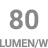 80lm/W